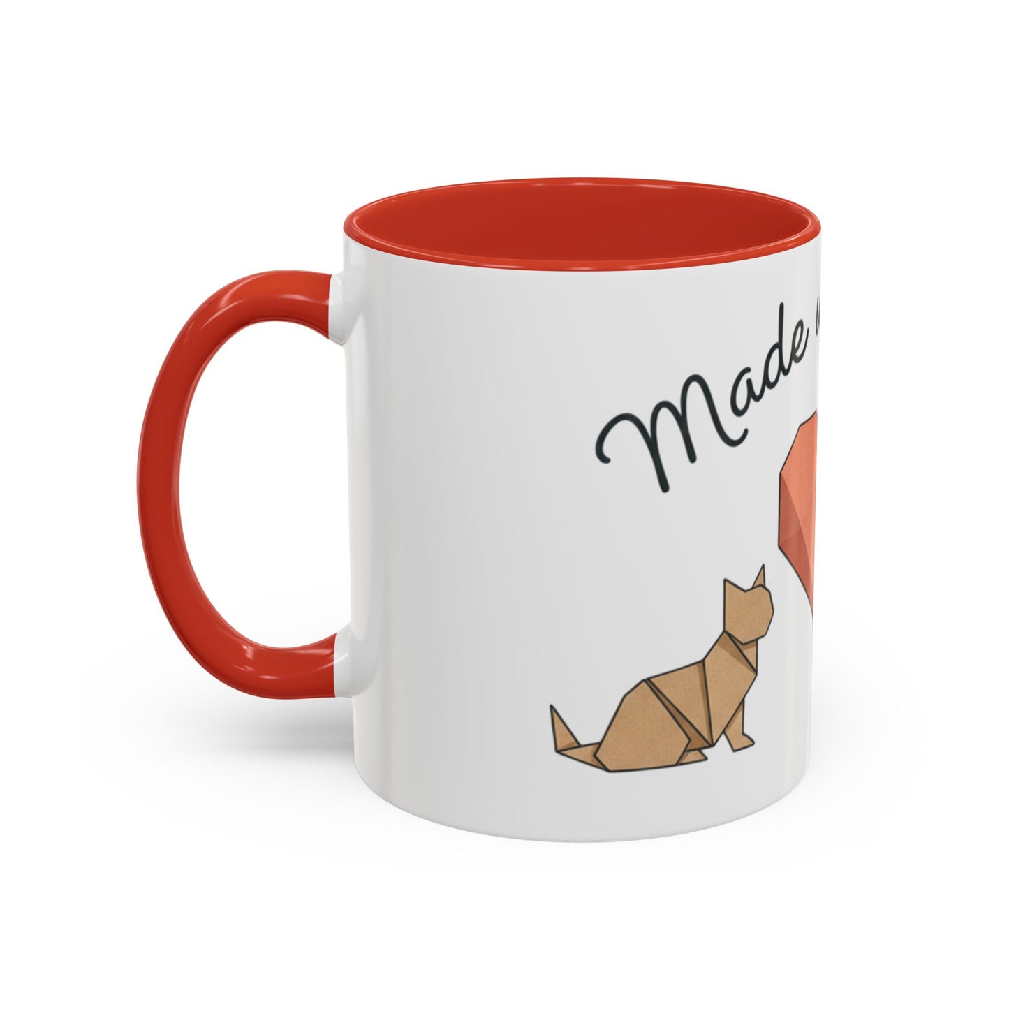 Dog Heart Accent Coffee Mug – “Made with Love”