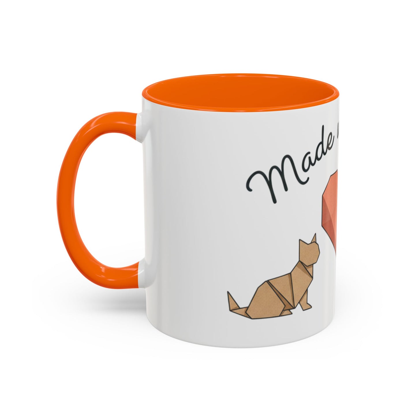 Dog Heart Accent Coffee Mug – “Made with Love”