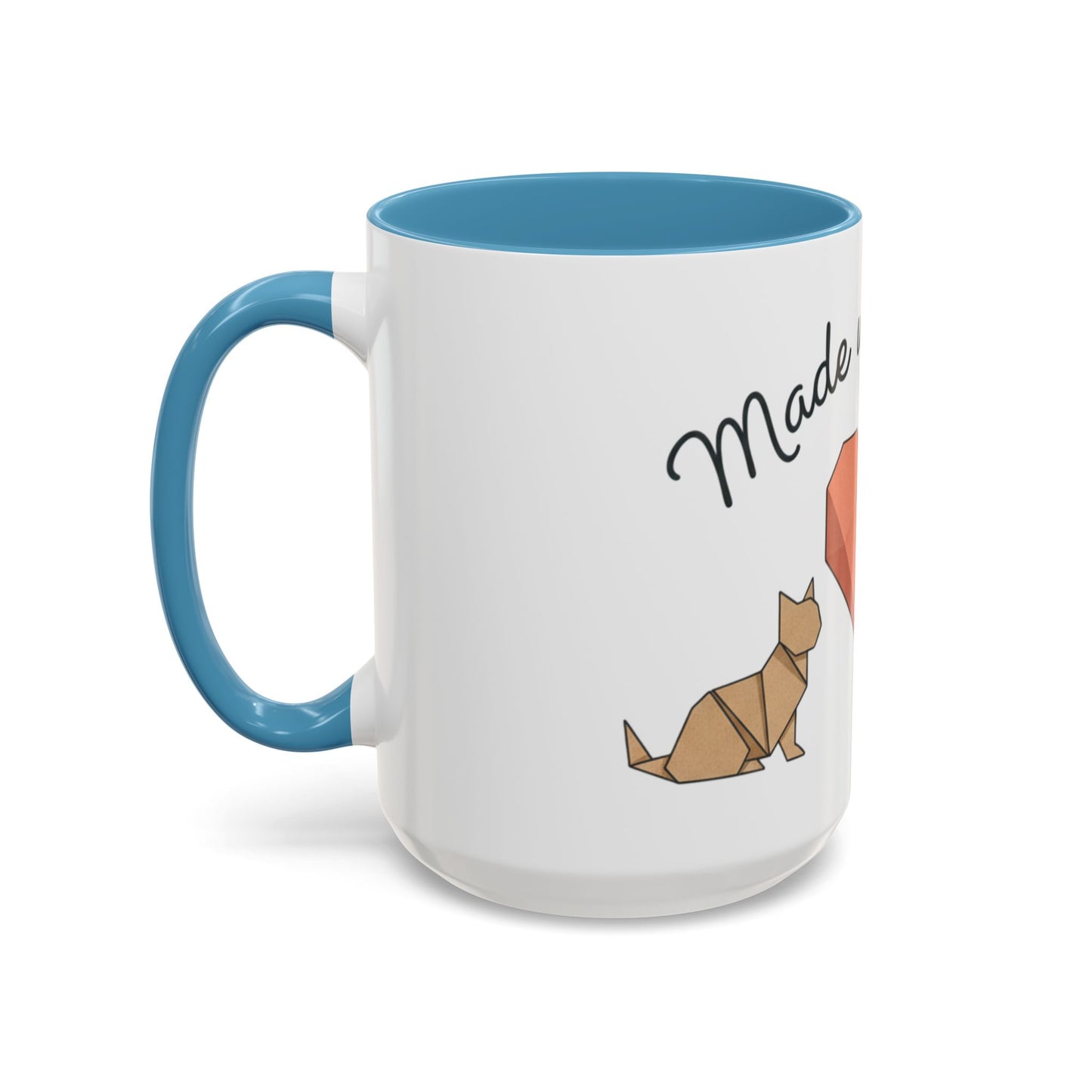 Dog Heart Accent Coffee Mug – “Made with Love”