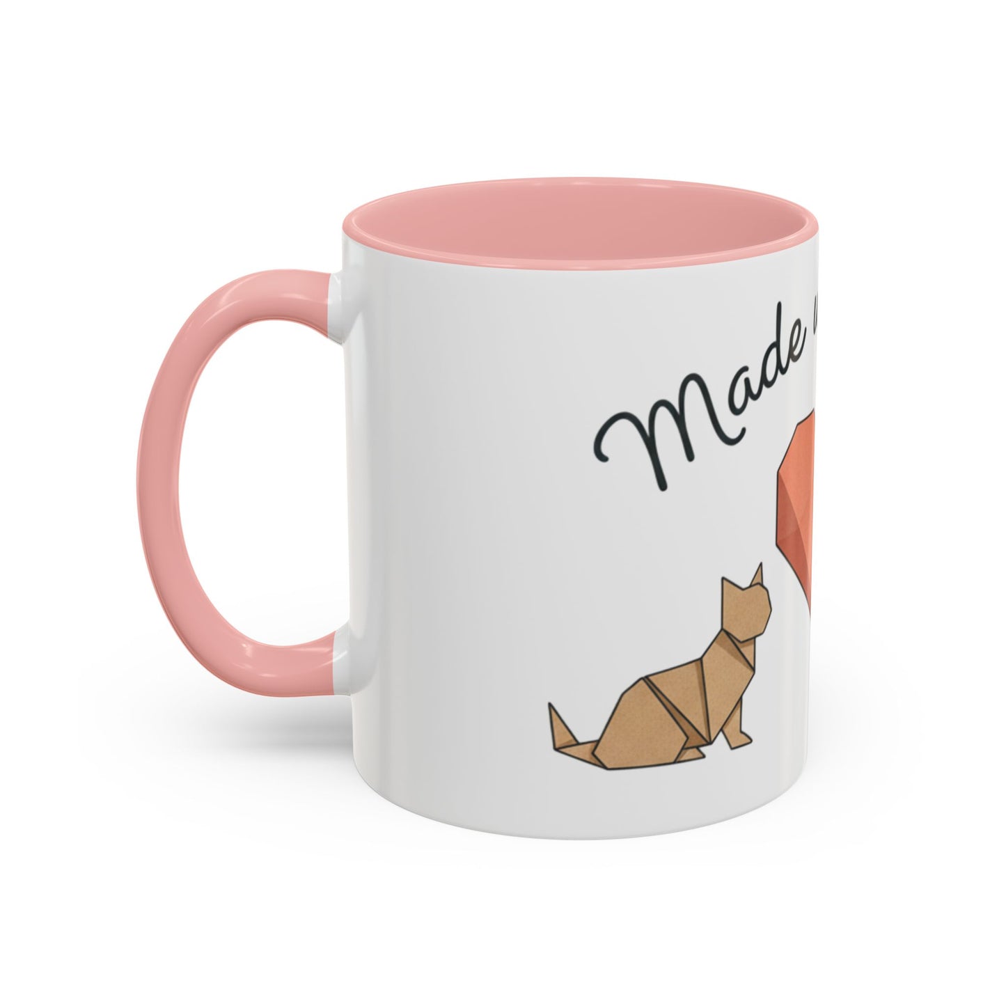 Dog Heart Accent Coffee Mug – “Made with Love”