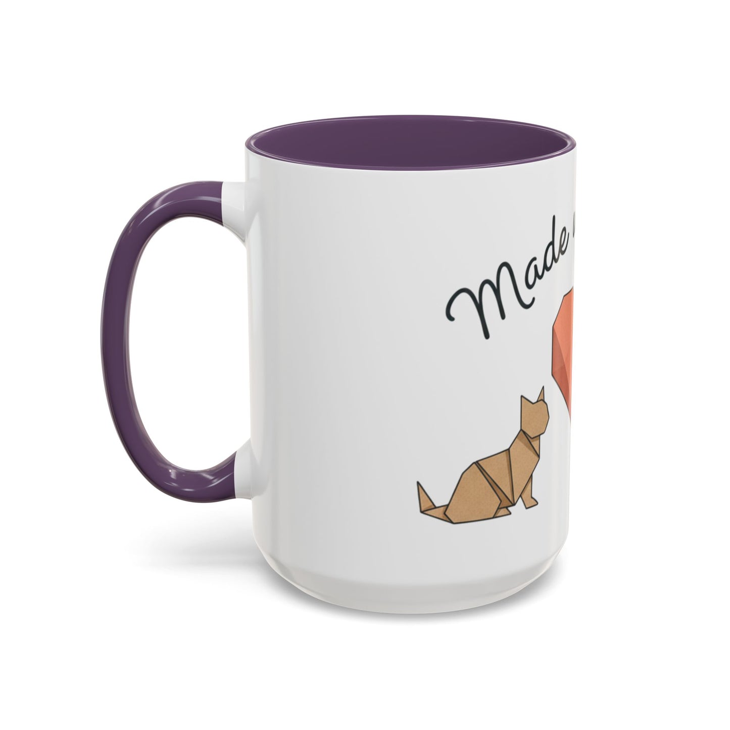 Dog Heart Accent Coffee Mug – “Made with Love”