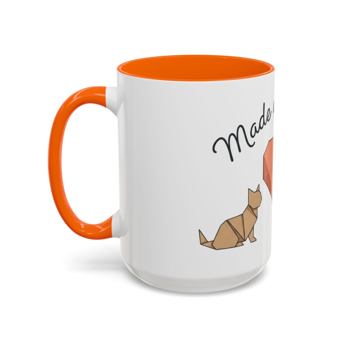 Dog Heart Accent Coffee Mug – “Made with Love”