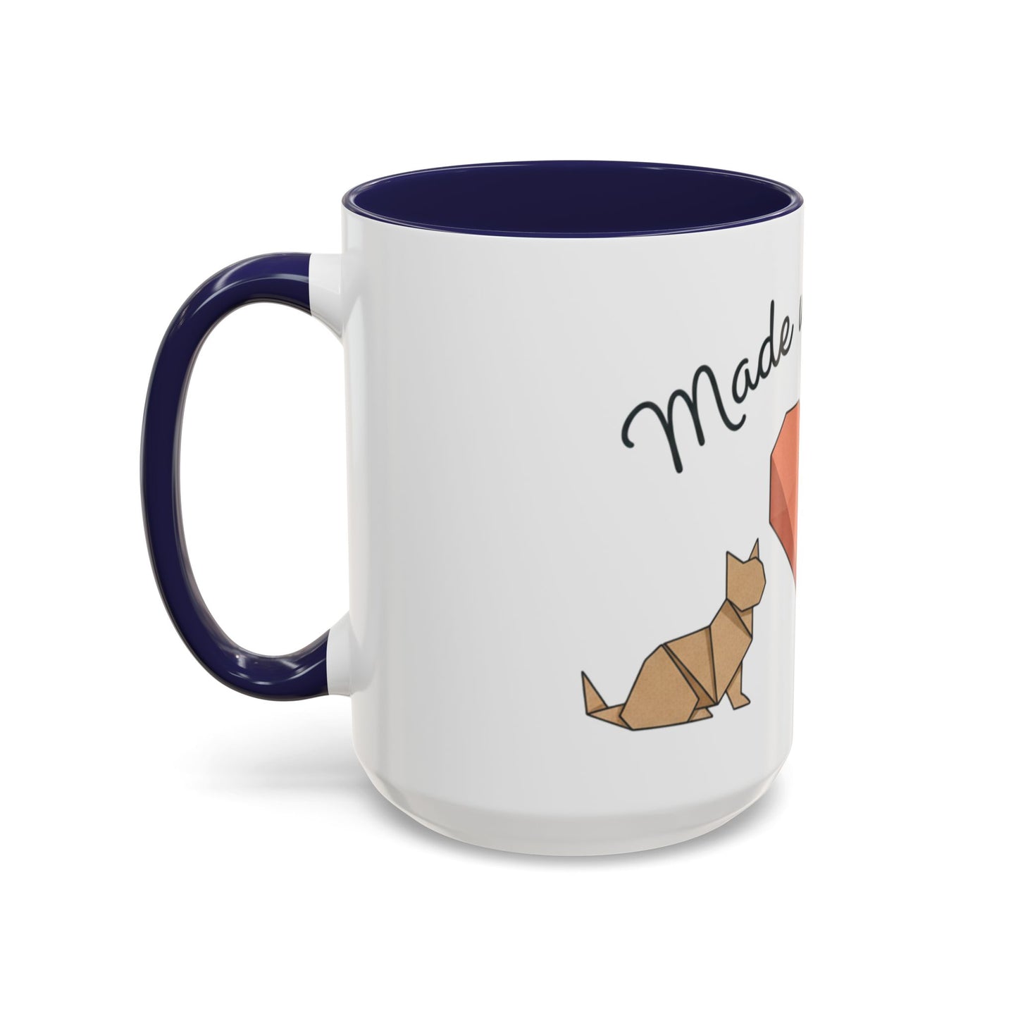 Dog Heart Accent Coffee Mug – “Made with Love”