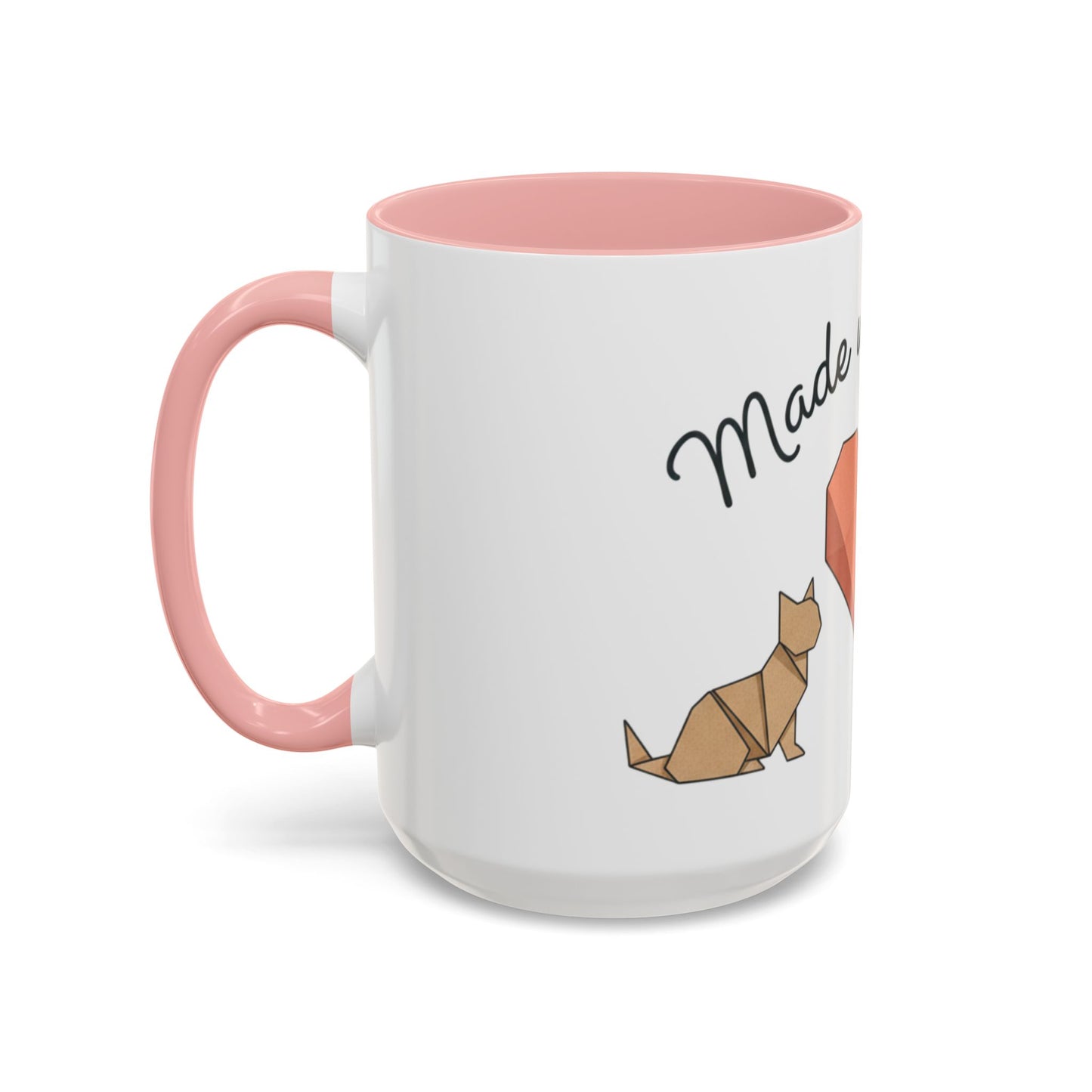 Dog Heart Accent Coffee Mug – “Made with Love”