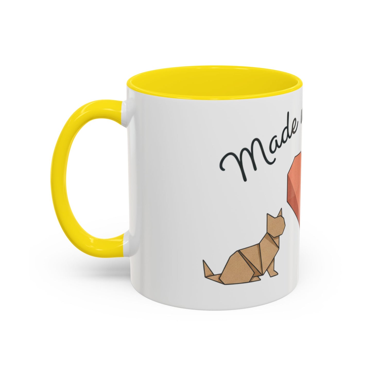 Dog Heart Accent Coffee Mug – “Made with Love”
